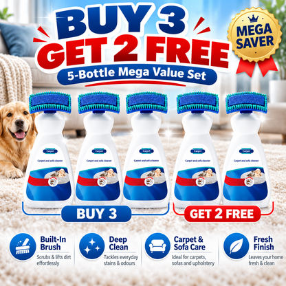 🎄 Pre-Christmas Deep Clean: LIMITED-TIME 50% OFF! |👑No-Wash Carpet & Sofa Cleaner with Brush