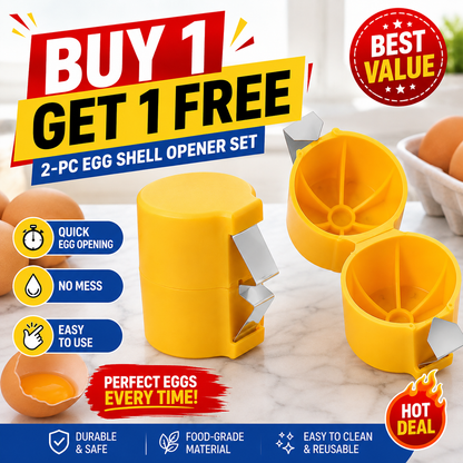 🔥🔥🔥Limited-time 😮‍💨 Buy 1 Get 1 Free ！！！🍳 Quick Egg Cracker Tool – Open Hundreds Of Eggs Faster & Cleaner 🔥