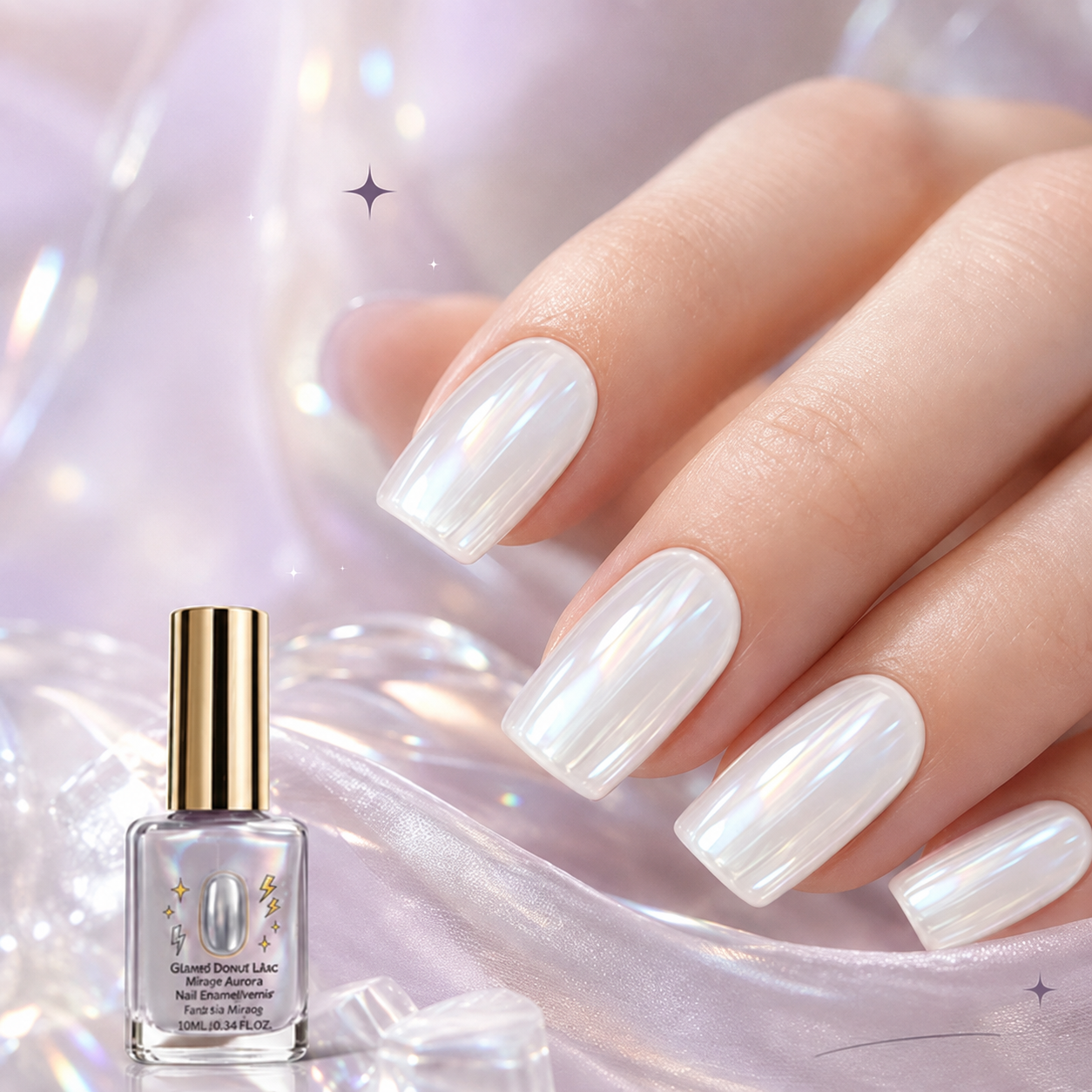 💅 40% OFF !! ⏰ Lilac Glossy Nail Strengthener – Strengthen Weak Nails & Restore Natural Shine