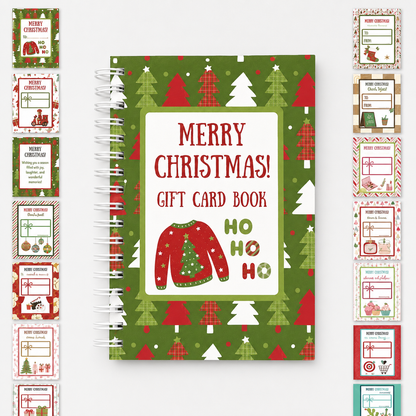 🔥Shockingly low price🎁Ready for Christmas!🎅Christmas Gift Card Booklet -👍DIY Spiral-Bound Christmas Gift Card Holder Book