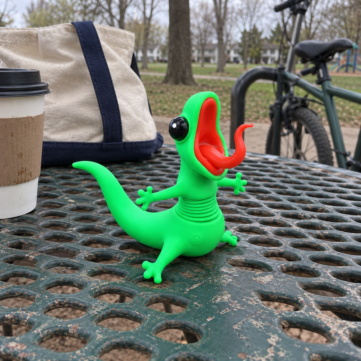 🦎🏍️ BUY 1 GET 1 FREE | Roadside Lizard Buddy – Car & Motorcycle Decor + FREE Strong No-Trace Adhesive