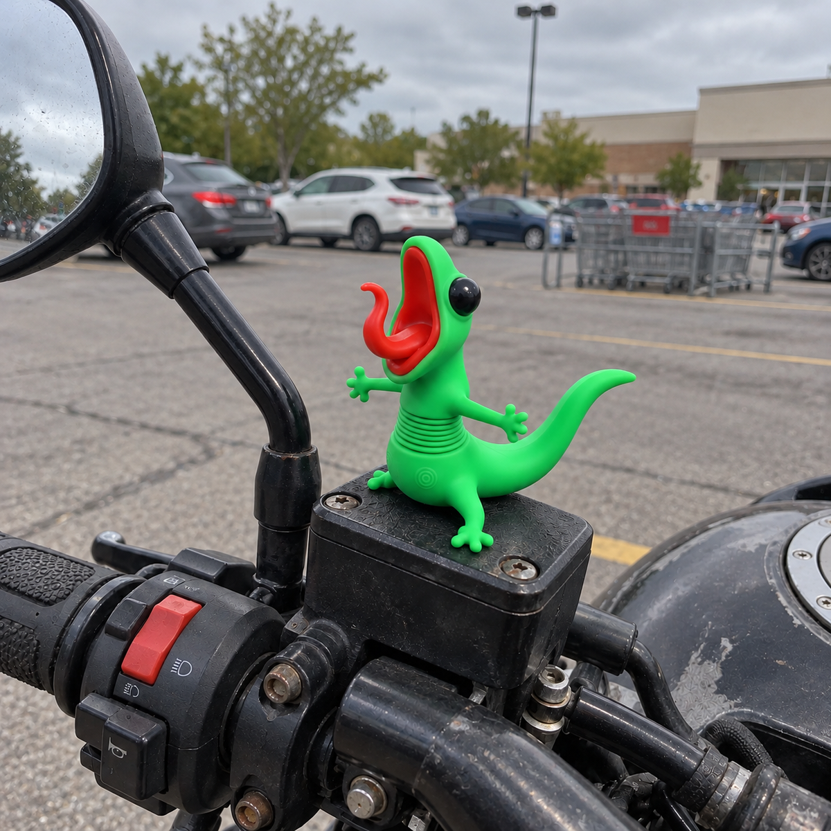🦎🏍️ BUY 1 GET 1 FREE | Roadside Lizard Buddy – Car & Motorcycle Decor + FREE Strong No-Trace Adhesive