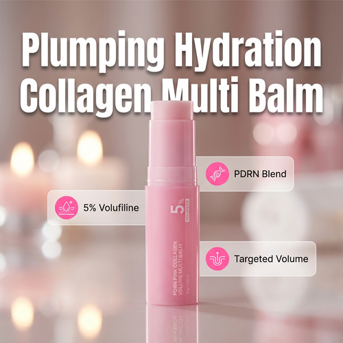🥳60% OFF | Today Only!🥳💕PDRN Pink Collagen Volume Multi Balm | All In One Volufiline, PDRN, NAD Stick for Youthful-Looking