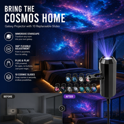 🌌Celsiora® Night Light Projector - Smart Holographic Star Projector