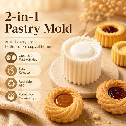 🥮🥮Creative Double-Ended Pastry Mold – 2-in-1 Design for Easy & Beautiful Baking