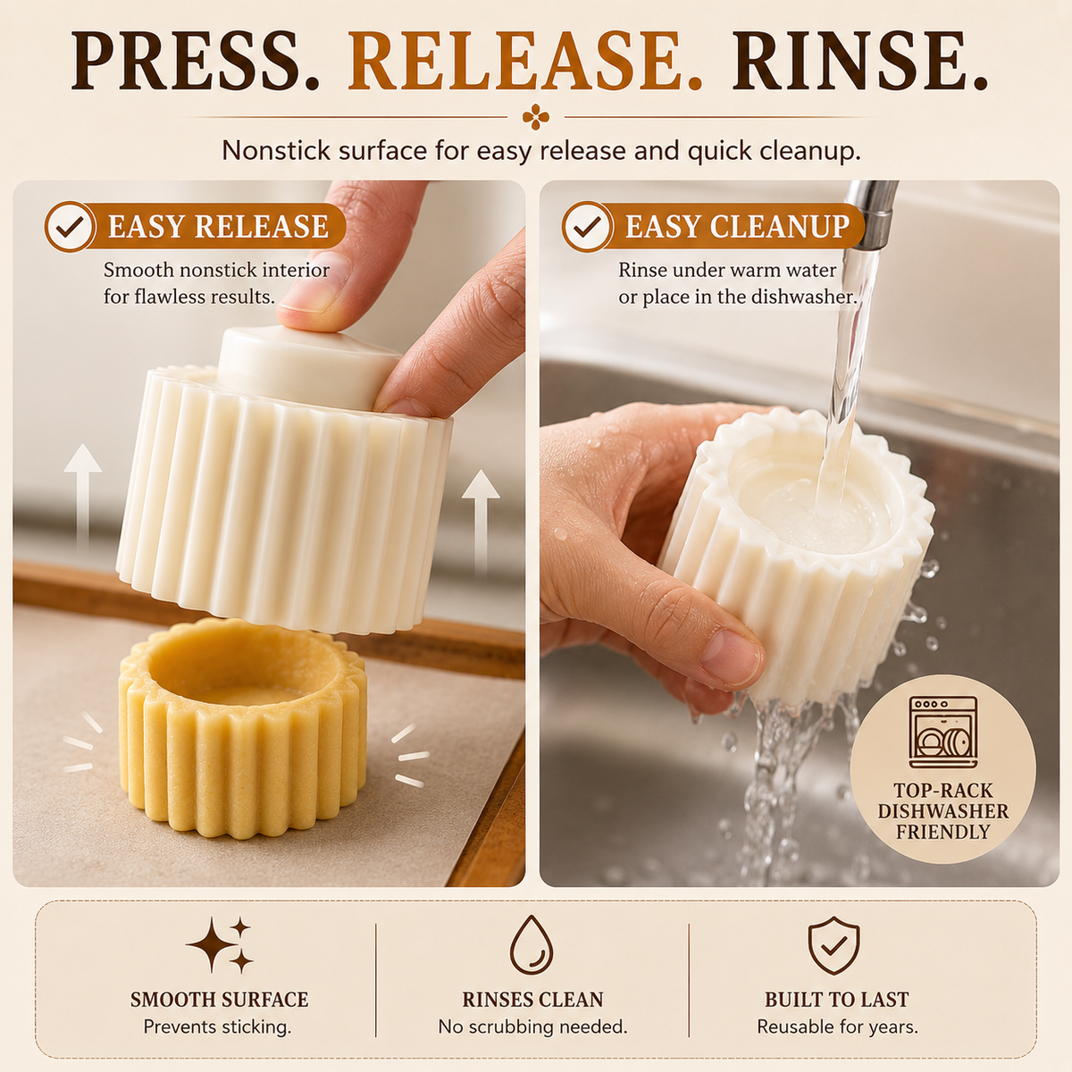 🍪✨Grab Our Dual‑Ended Pastry Press Mold | Create Pro‑Level Cookies & Pastries With Zero Baking Skills, Kids‑Friendly for DIY Baking, Homemade Gift‑Making & Space‑Saving Stress‑Free Festive Snack Prep