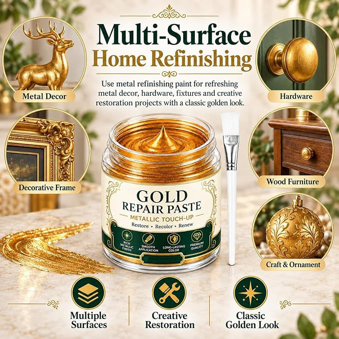 🔥 50% OFF ✨✨ Metal Repair Paste with Brush – Restore Faded Surfaces, Save Time & Money, and Refresh Furniture Without Costly Replacements!