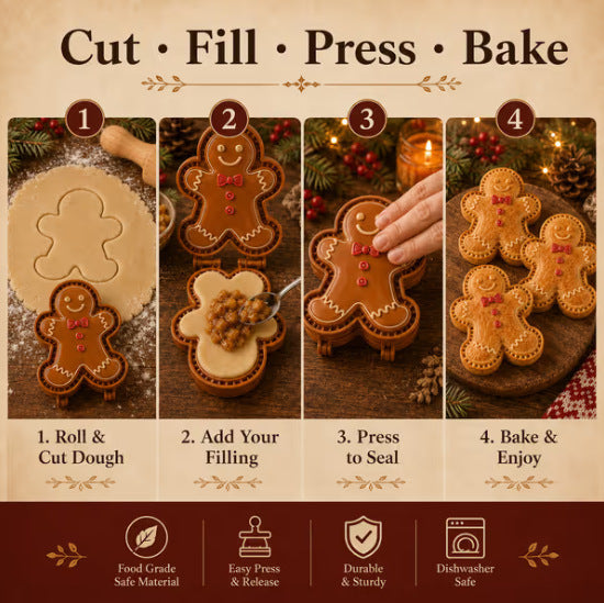 🥧✨ Christmas Mini Pie Mold Collection