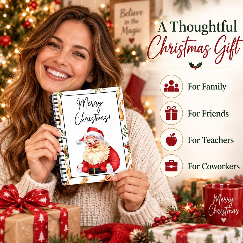 🔥🎁70% OFF!!!-Ready for Christmas!🎅Christmas Gift Card Album -👍DIY Spiral-Bound Christmas Gift Card Album with Surprise Pages