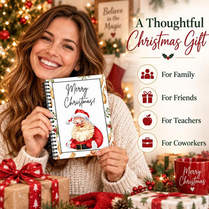 🔥🎁70% OFF!!!-Ready for Christmas!🎅Christmas Gift Card Album -👍DIY Spiral-Bound Christmas Gift Card Album with Surprise Pages