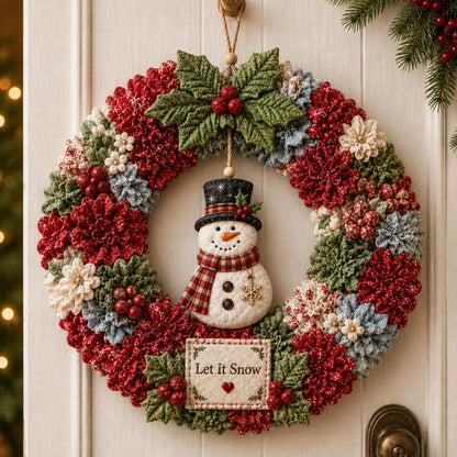 🎄 3D Fabric Poke Wreath DIY Kit🔥