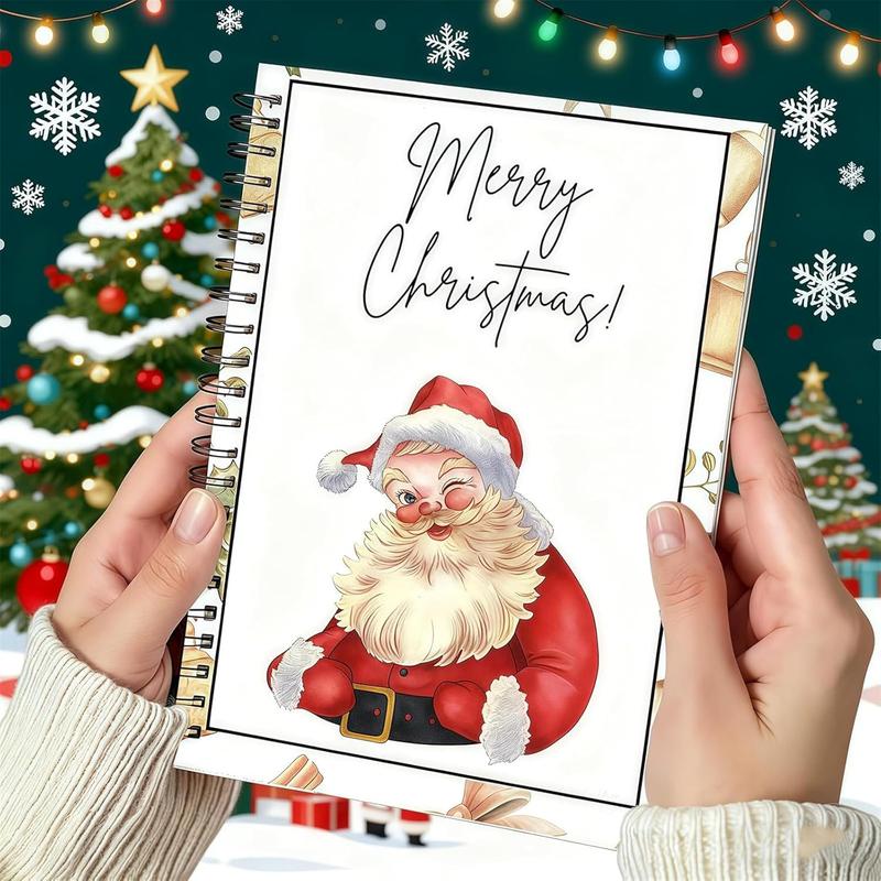 🔥Shockingly low price🎁Ready for Christmas!🎅Christmas Gift Card Booklet -👍DIY Spiral-Bound Christmas Gift Card Holder Book