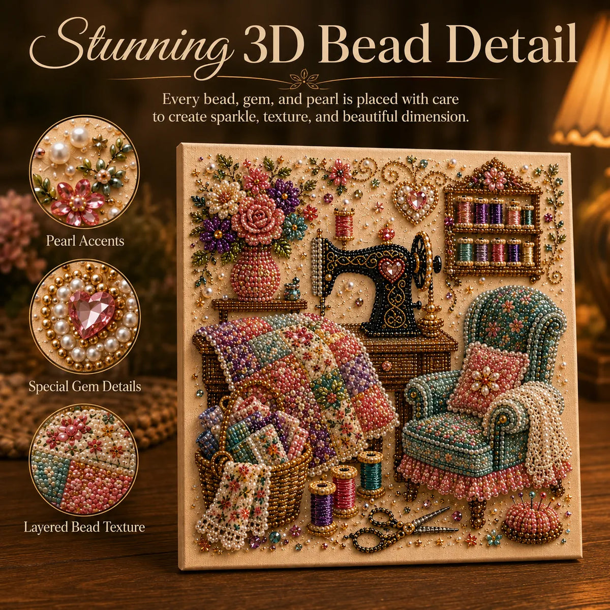 🥳2026 HOT SALE🥳💞50K+ SOLD! 🏆 LIMITED-TIME 50% OFF! ✨ Cozy Hobby Rooms 3D Diamond Art Kit🌟