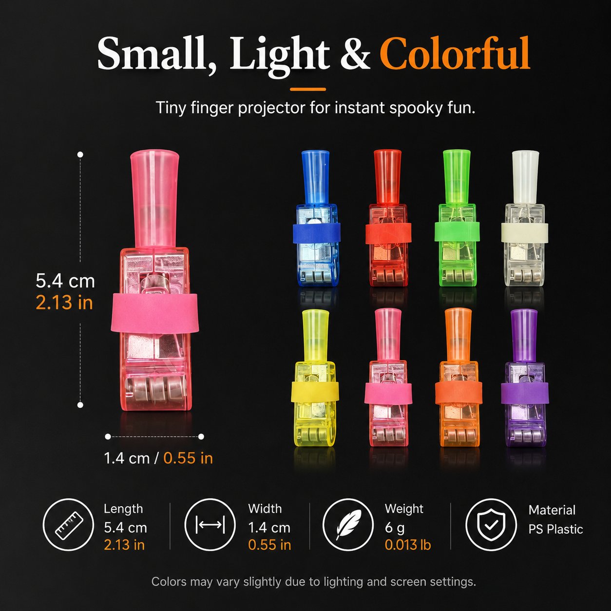 👻🎃 Halloween Finger Projector Rings – LED Party Favors for Kids