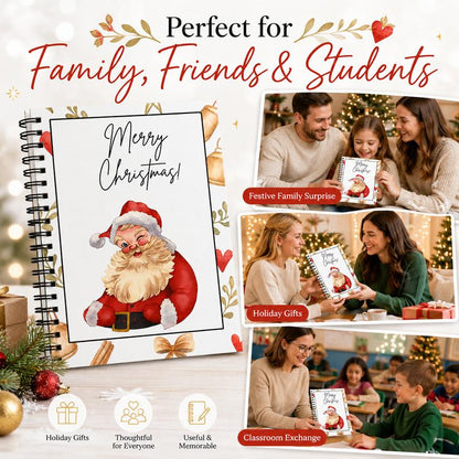 🔥🎁70% OFF!!!-Ready for Christmas!🎅Christmas Gift Card Album -👍DIY Spiral-Bound Christmas Gift Card Album with Surprise Pages