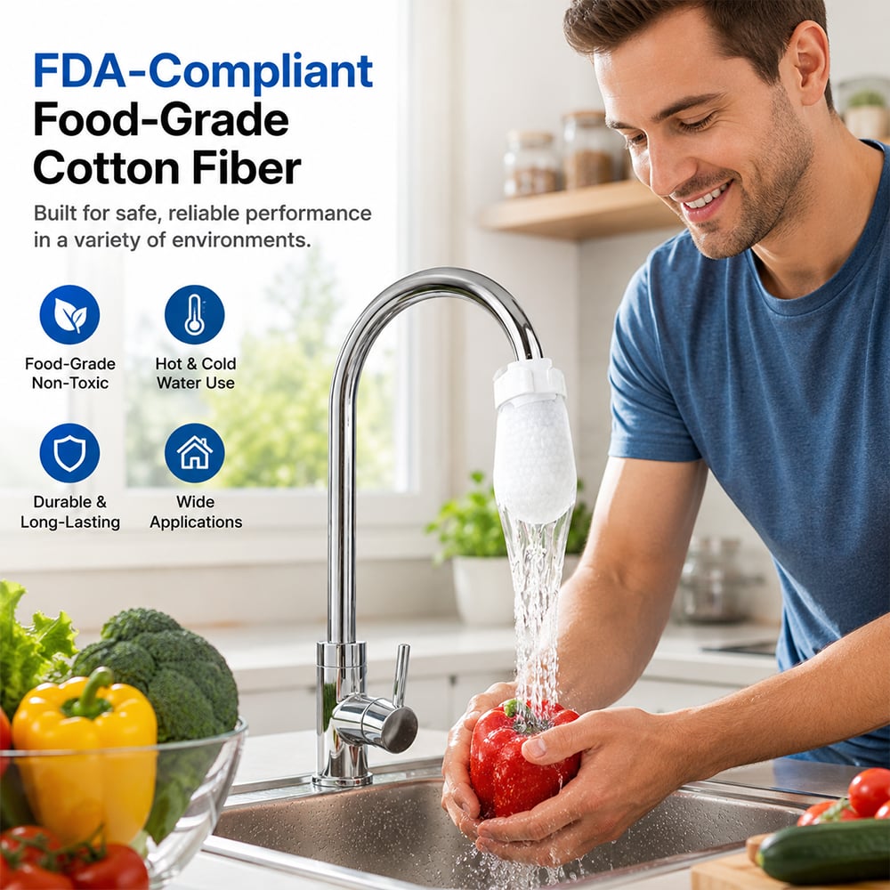 🔥LAST DAY 50% OFF💧Faucet Filter Cotton Bags - Universal, 100 PCS Splash-Proof Faucet Filter 🌟Set