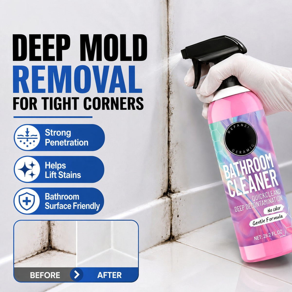 🧼 50% OFF | Powerful Multi-Purpose Cleaning Spray – Quickly Removes Limescale, Water Stains, Soap Scum & Tough Dirt