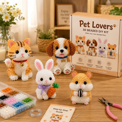 Celsiora®🔥Hot Sale - 50% OFF🔥🏆Limited Time Sale 49% OFF🧵✨Petite 3D Beaded Animal Craft Kit