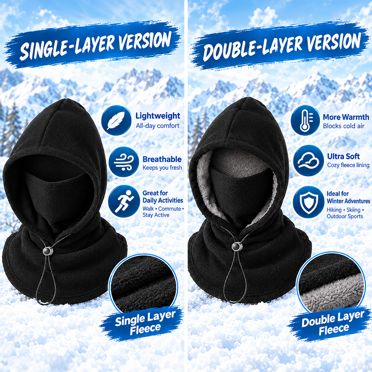 50% OFF | ❄️🔥Winter Essential Balaclava Hood 🧣– 3-in-1 Warm Face & Neck Coverage for Everyday Outings | Affordable Cold-Weather Must-Have