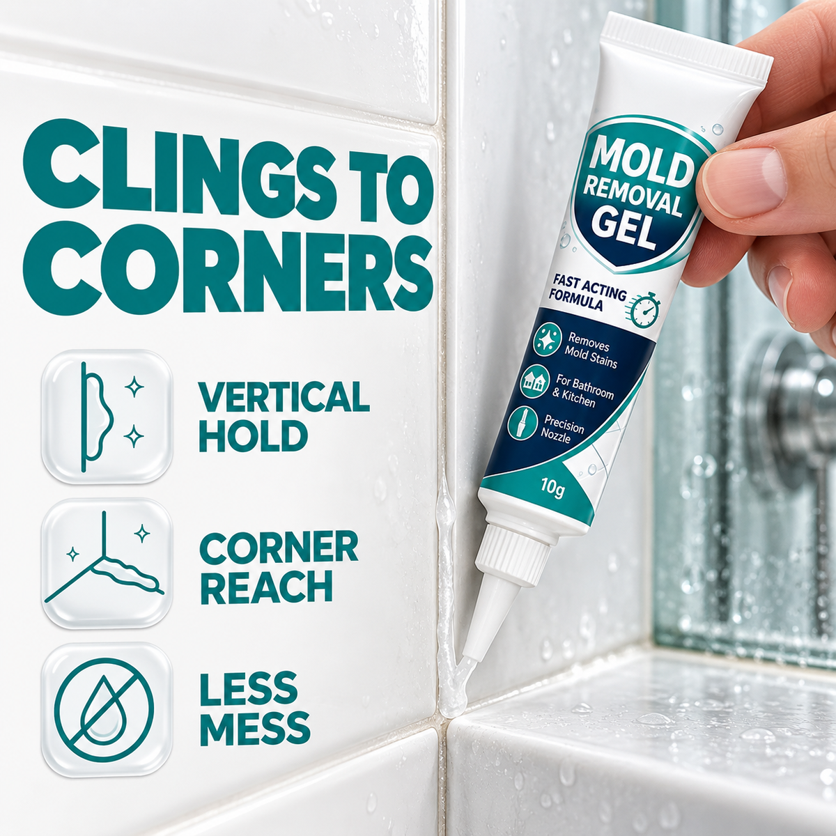 Household Mold Remover Gel for Bathroom & Kitchen