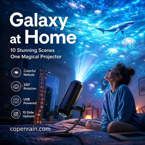 Celsiora® 🥳✨ Plug-and-Play HD Galaxy & Ocean Projector Night Light🌌🥳50,000+ Happy Users