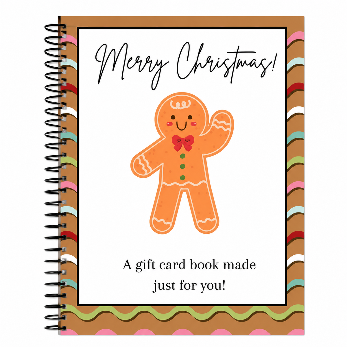 🔥Shockingly low price🎁Ready for Christmas!🎅Christmas Gift Card Booklet -👍DIY Spiral-Bound Christmas Gift Card Holder Book