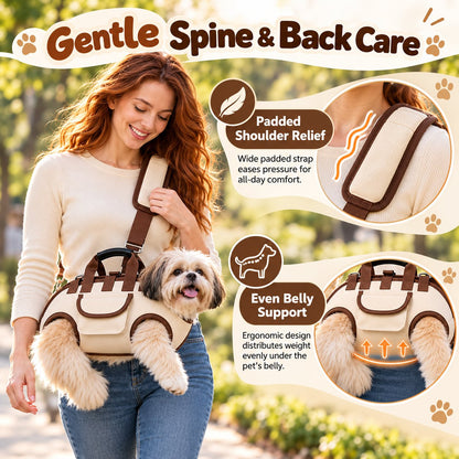 😻🐾 Hands-Free Pet Sling & Harness Carrier – Adjustable, Cozy & Secure Travel Bag for Cats and Small Dogs 🐶❤️