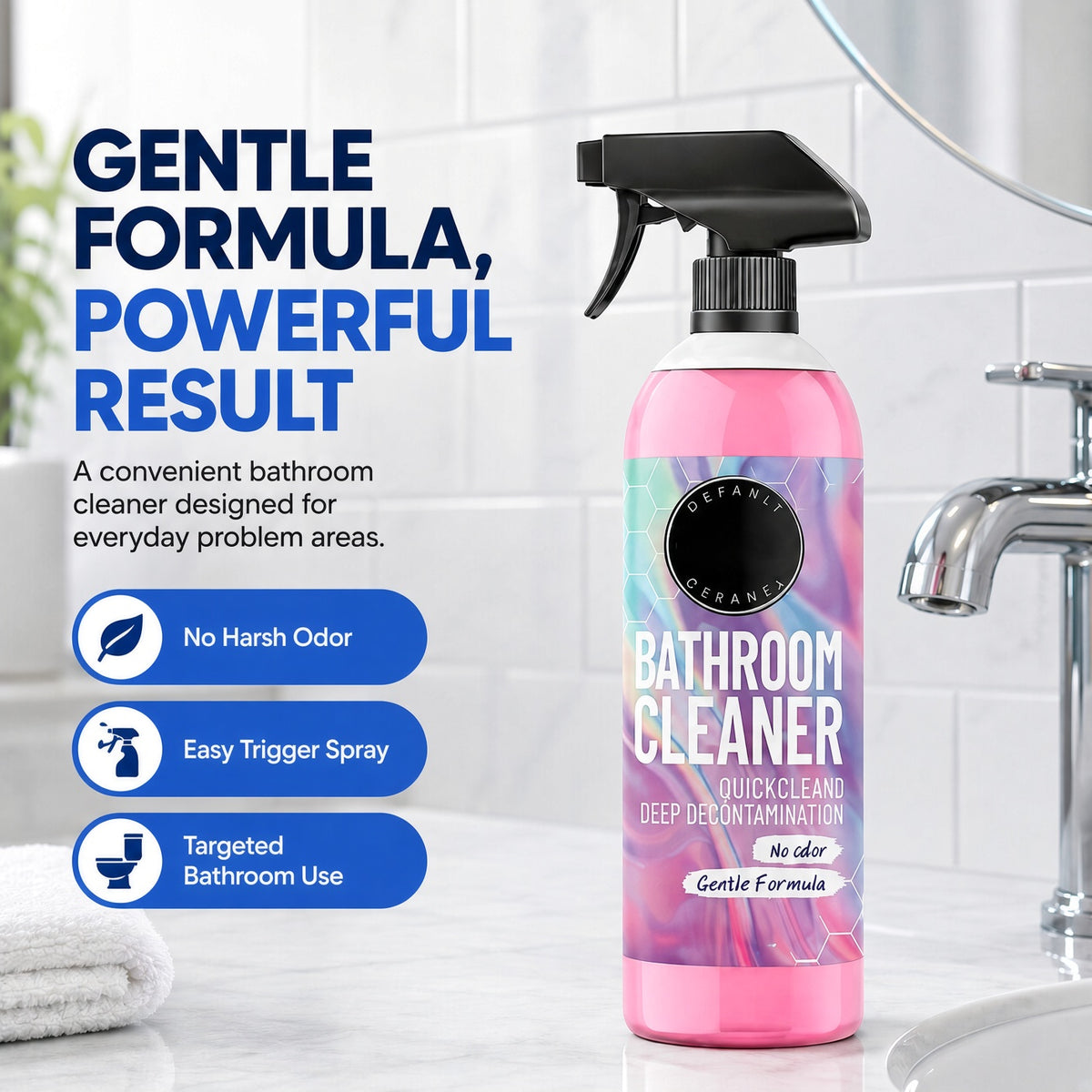 🧼 50% OFF | Powerful Multi-Purpose Cleaning Spray – Quickly Removes Limescale, Water Stains, Soap Scum & Tough Dirt