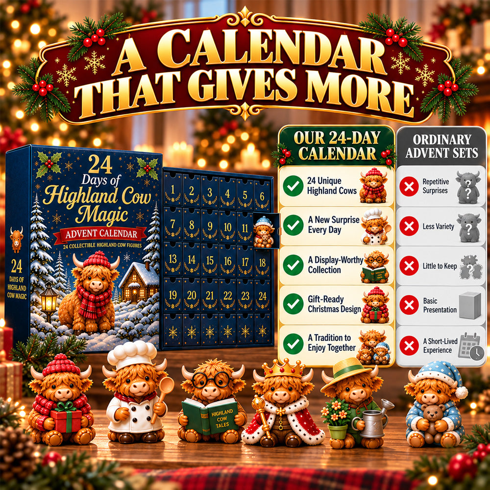 Comparison: our 24-day calendar versus ordinary advent sets