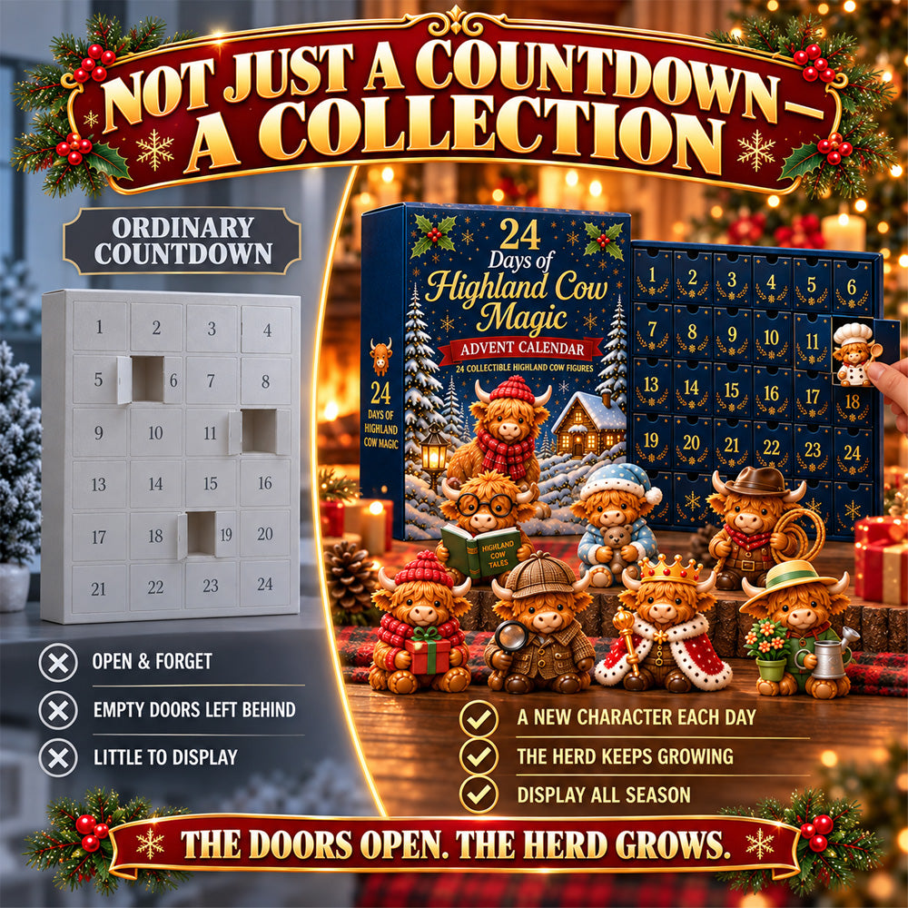 An ordinary countdown compared with the Highland Cow collection