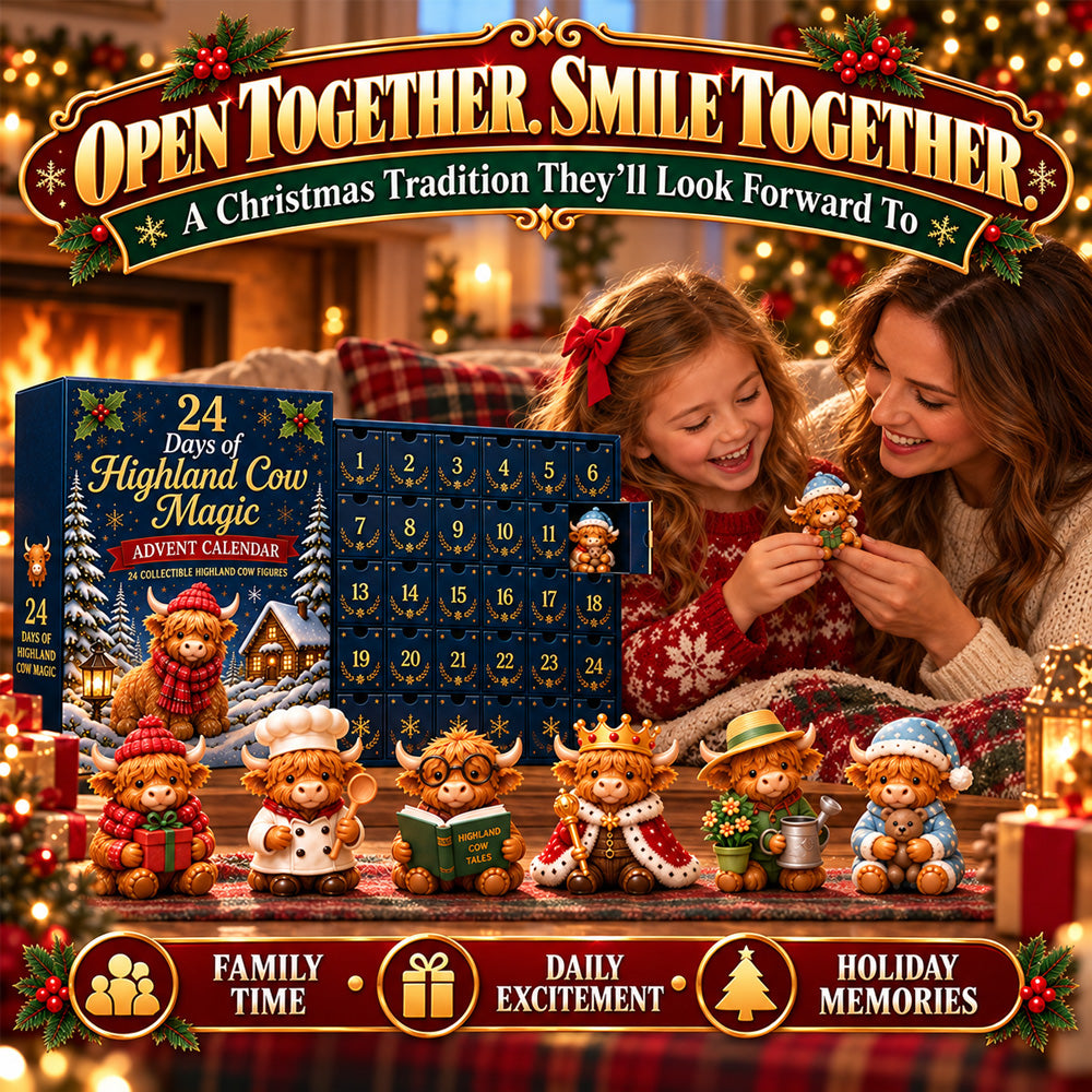 A mother and daughter opening the calendar together