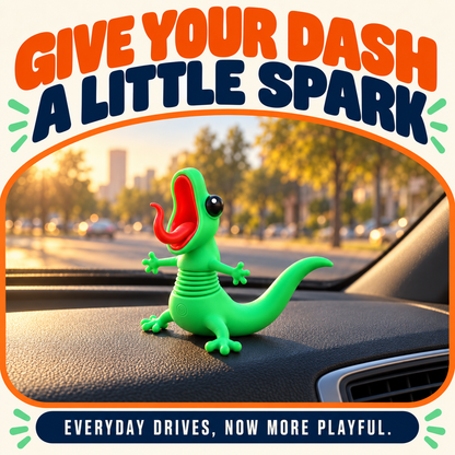 🦎🏍️ BUY 1 GET 1 FREE | Roadside Lizard Buddy – Car & Motorcycle Decor + FREE Strong No-Trace Adhesive