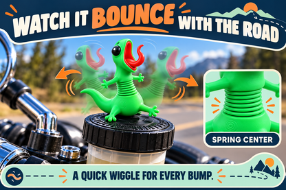 🦎🏍️ BUY 1 GET 1 FREE | Roadside Lizard Buddy – Car & Motorcycle Decor + FREE Strong No-Trace Adhesive