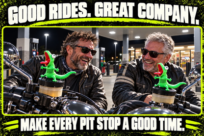 🦎🏍️ BUY 1 GET 1 FREE | Roadside Lizard Buddy – Car & Motorcycle Decor + FREE Strong No-Trace Adhesive
