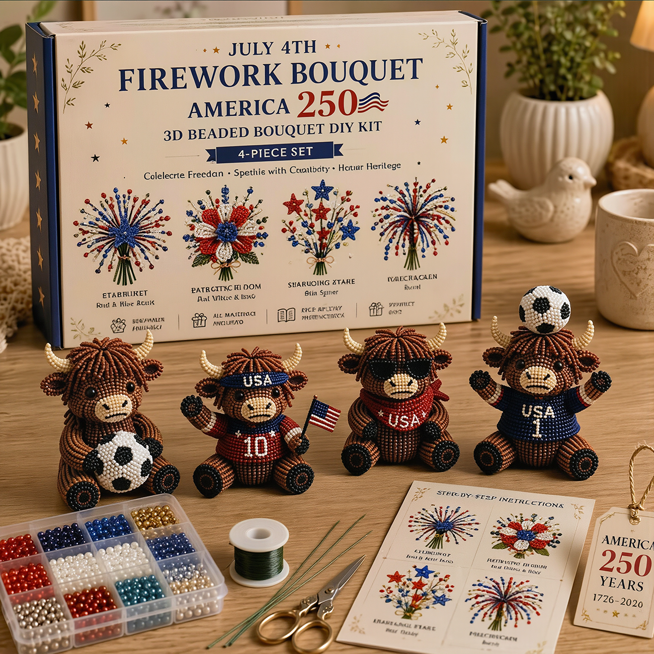 Celsiora®🔥Hot Sale - 50% OFF🔥🏆Limited Time Sale 49% OFF🧵✨Petite 3D Beaded Animal Craft Kit