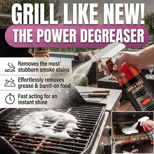upsell 60%off🧼 BUY 2 GET 1 FREE! ✨ Oven & Grill Cleaner Spray – Dissolves Grease in 5 Mins, No Scrubbing & Eliminates Odors 🔥  21 Reviews