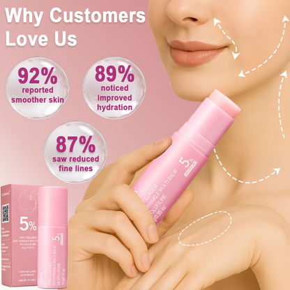 🥳60% OFF | Today Only!🥳💕PDRN Pink Collagen Volume Multi Balm | All In One Volufiline, PDRN, NAD Stick for Youthful-Looking