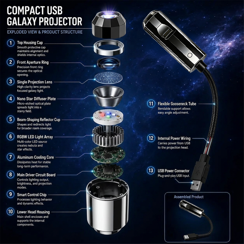 Celsiora® 🥳✨ Plug-and-Play HD Galaxy & Ocean Projector Night Light🌌🥳50,000+ Happy Users