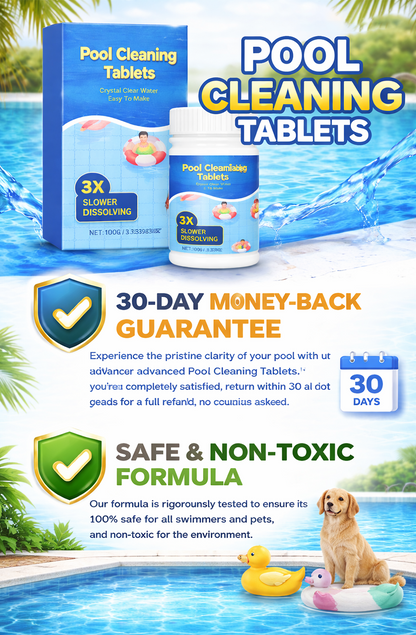 ✨ Pool Cleaning Tablets | For Sparkling Crystal Clear Water