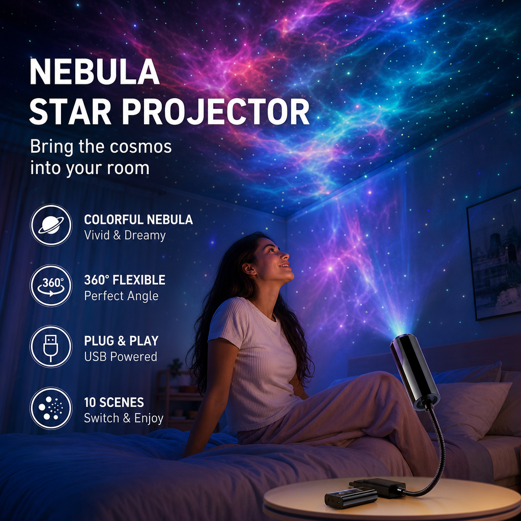 Celsiora®🥳Plug-and-Play HD Galaxy & Ocean Projector Night Light🥳50,000+ Happy Users