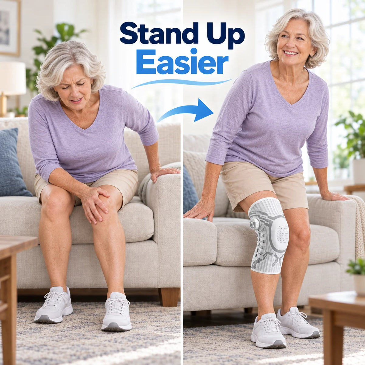 🦵 Adjustable Knee Support Brace – Compression & Stability for Everyday Movement