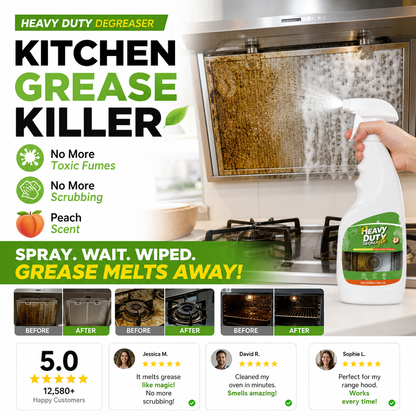 🏆🔥 50% OFF | Heavy Duty Kitchen Degreaser Spray – Powerful Grease-Cutting Cleaner