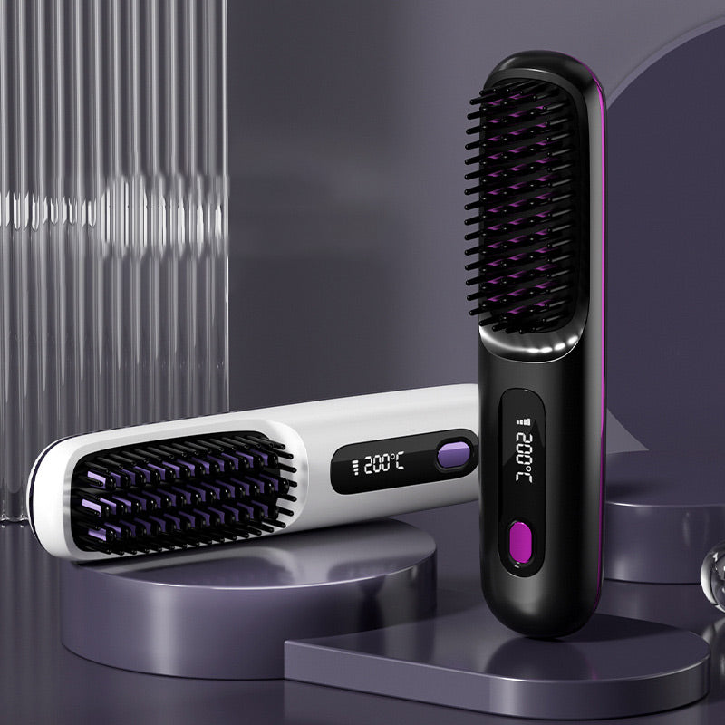 💥New Year's Offer: 50% Off💖Cordless Ceramic Heated Hair Straightening Comb-Remifa®