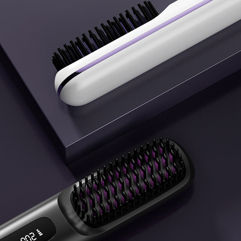 💥New Year's Offer: 50% Off💖Cordless Ceramic Heated Hair Straightening Comb-Remifa®