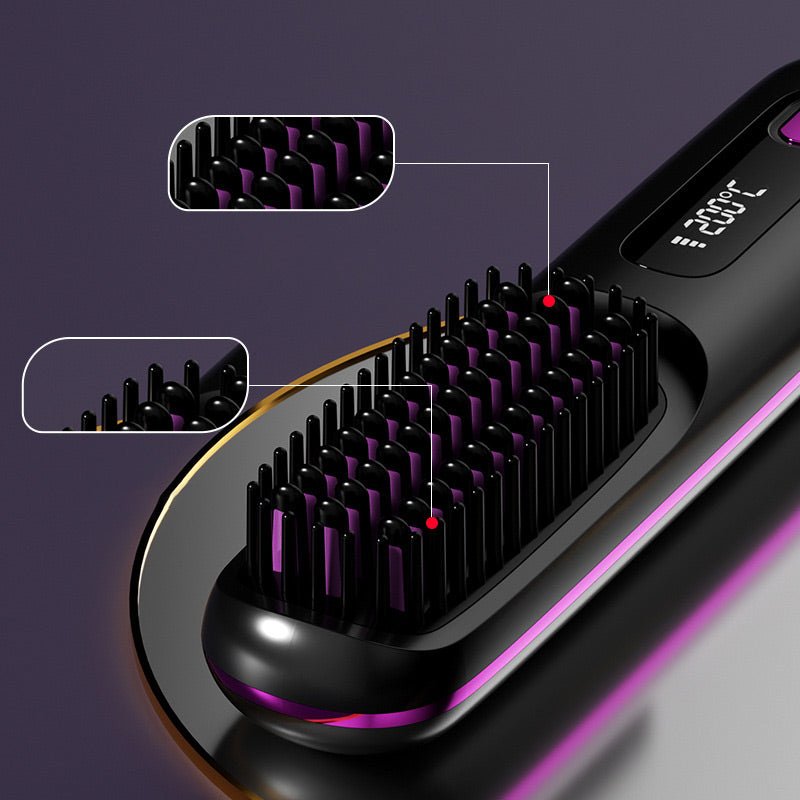 💥New Year's Offer: 50% Off💖Cordless Ceramic Heated Hair Straightening Comb-Remifa®