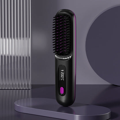 💥New Year's Offer: 50% Off💖Cordless Ceramic Heated Hair Straightening Comb-Remifa®