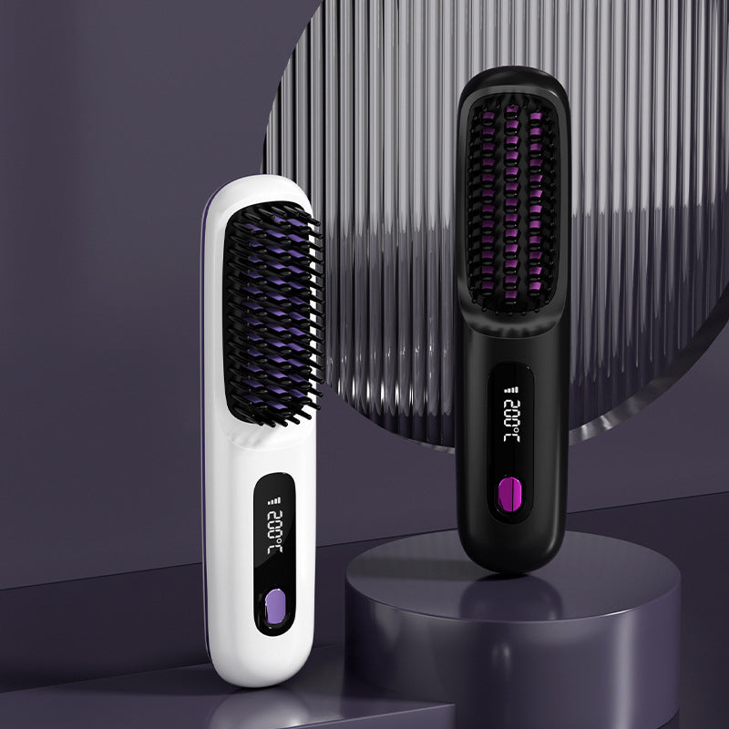 💥New Year's Offer: 50% Off💖Cordless Ceramic Heated Hair Straightening Comb-Remifa®