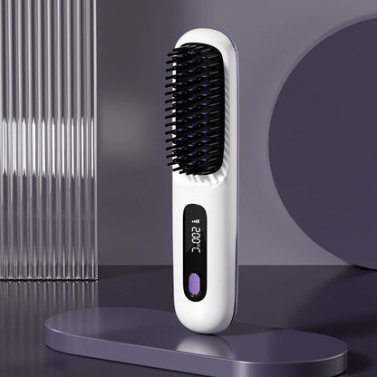 💥New Year's Offer: 50% Off💖Cordless Ceramic Heated Hair Straightening Comb-Remifa®