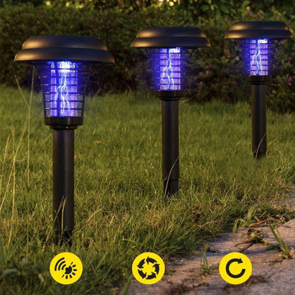 📢📢50% off!! ⏰🦟Solar Mosquito Zapper Lamp Stake🏡⚡