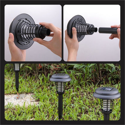 📢📢50% off!! ⏰🦟Solar Mosquito Zapper Lamp Stake🏡⚡